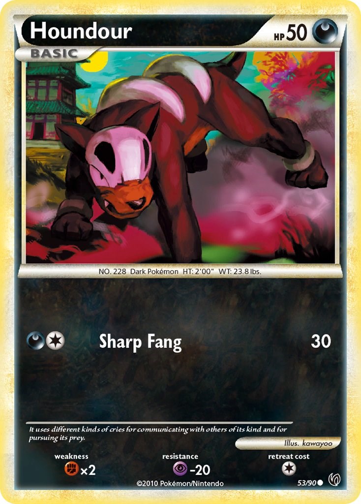Houndour card artwork