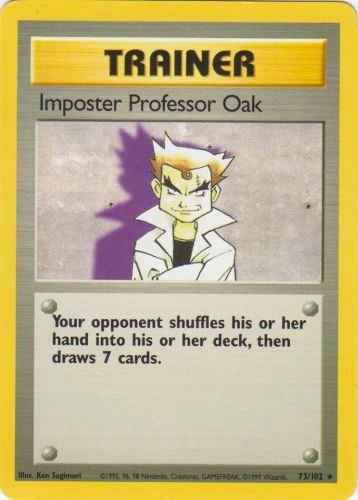 Imposter Professor Oak - Base Set - Pokemon