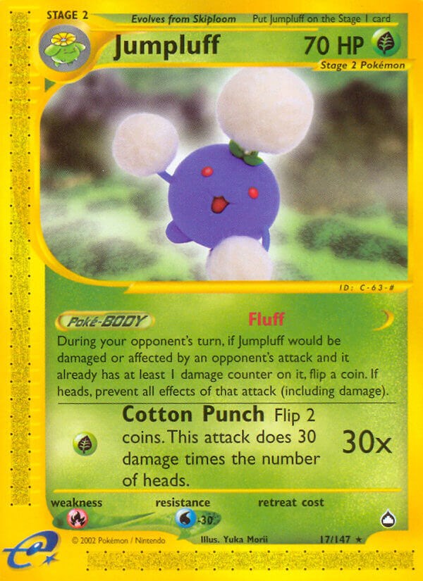 Jumpluff card artwork