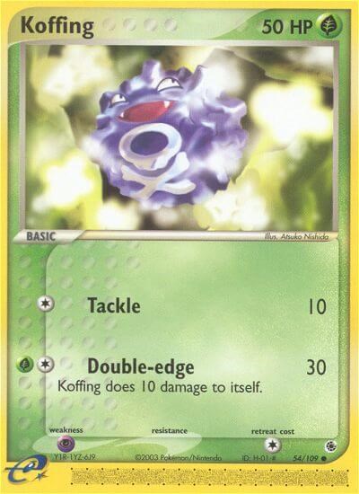 Koffing card artwork