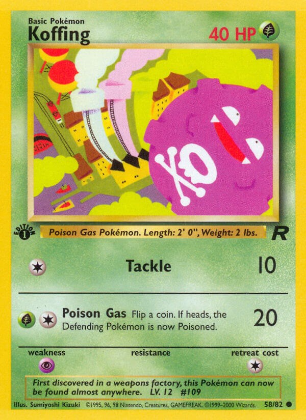 Koffing card artwork
