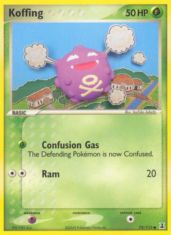 Koffing card artwork