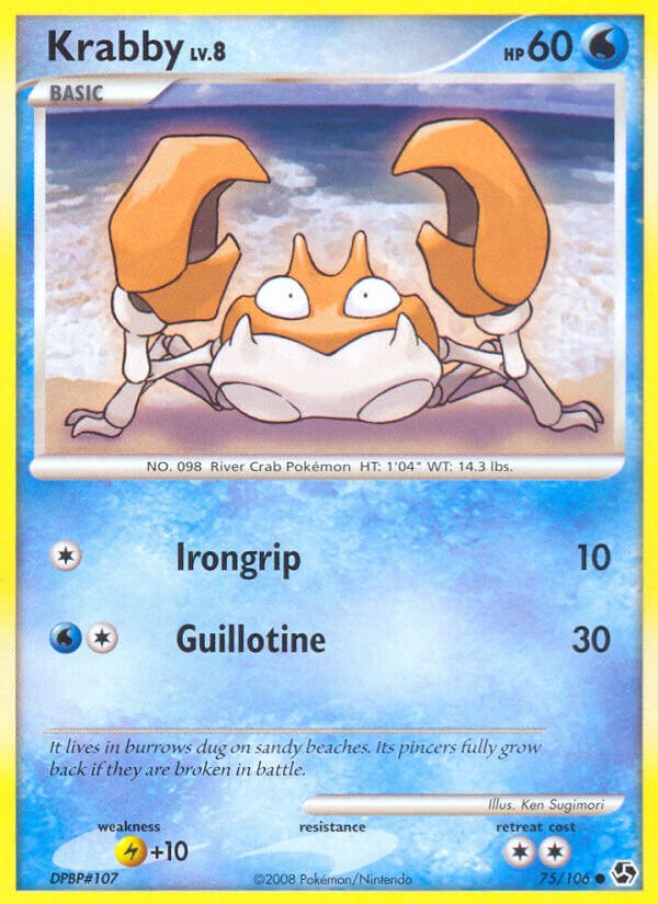 Krabby card artwork