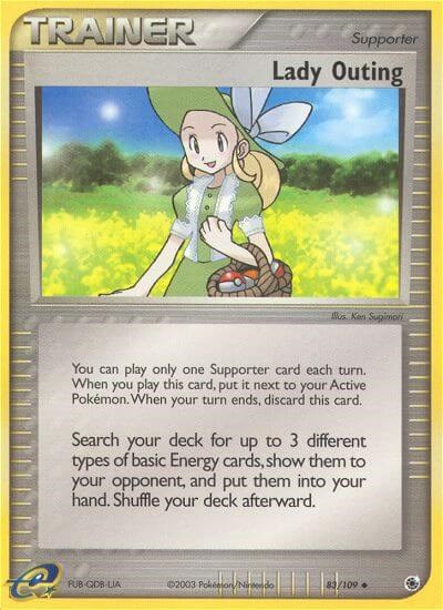 Lady Outing card artwork