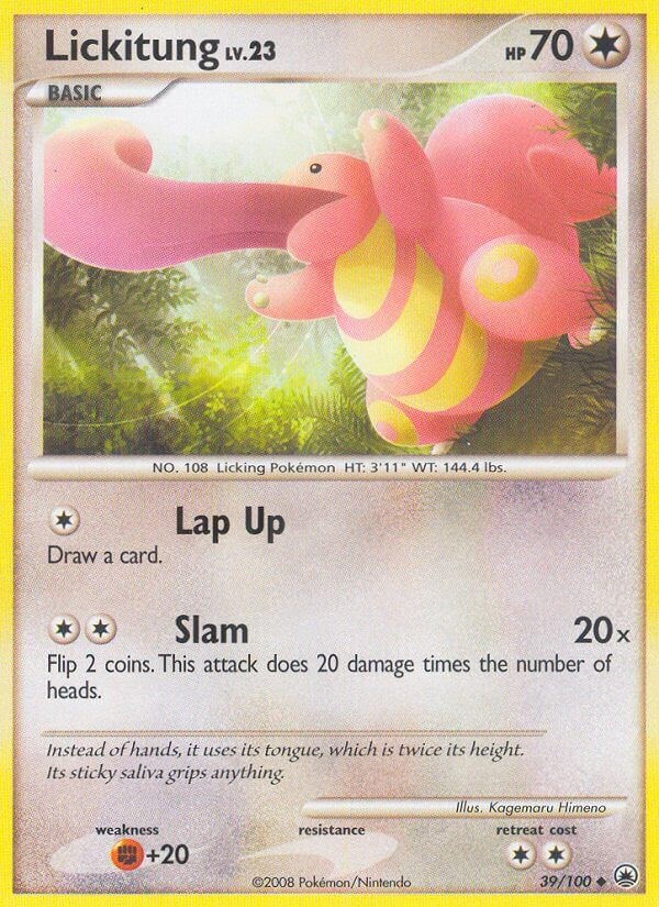 Lickitung card artwork