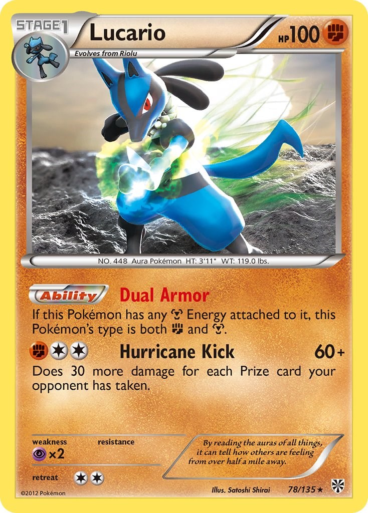 Lucario card artwork