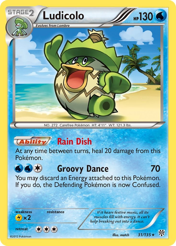 Ludicolo card artwork