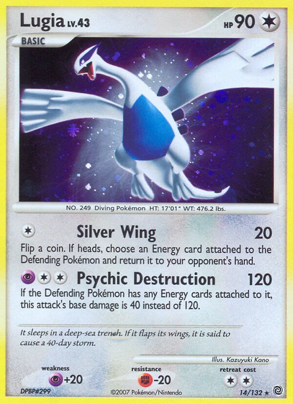 Best Lugia Pokemon Cards with Recent Selling Prices