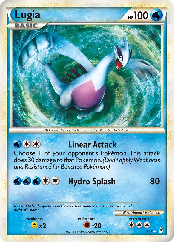 Mavin  Lugia Shiny Pokemon card SL7 Call of Legends.