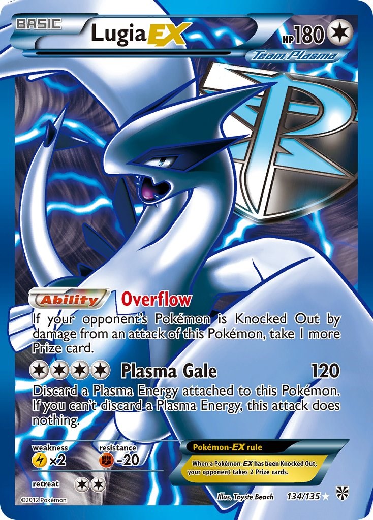 Lugia Ex - Carta Pokémon Original Tempestade Plasma, Jogo de Tabuleiro  Original Copag Usado 67807863