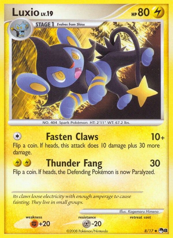 Luxio card artwork