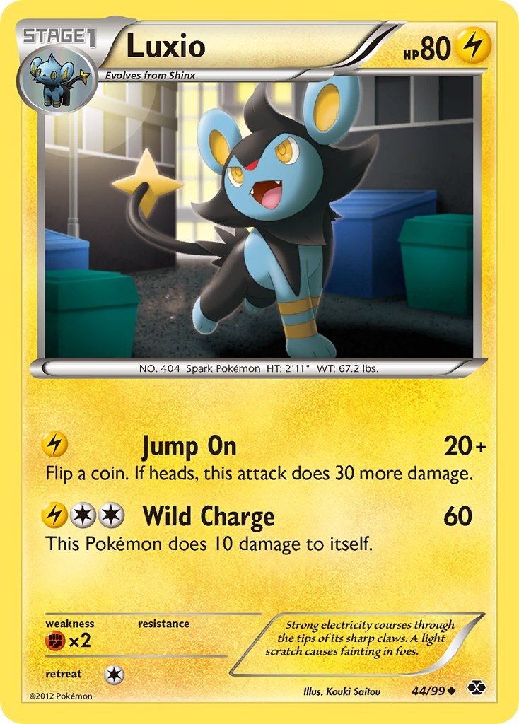 Luxio card artwork