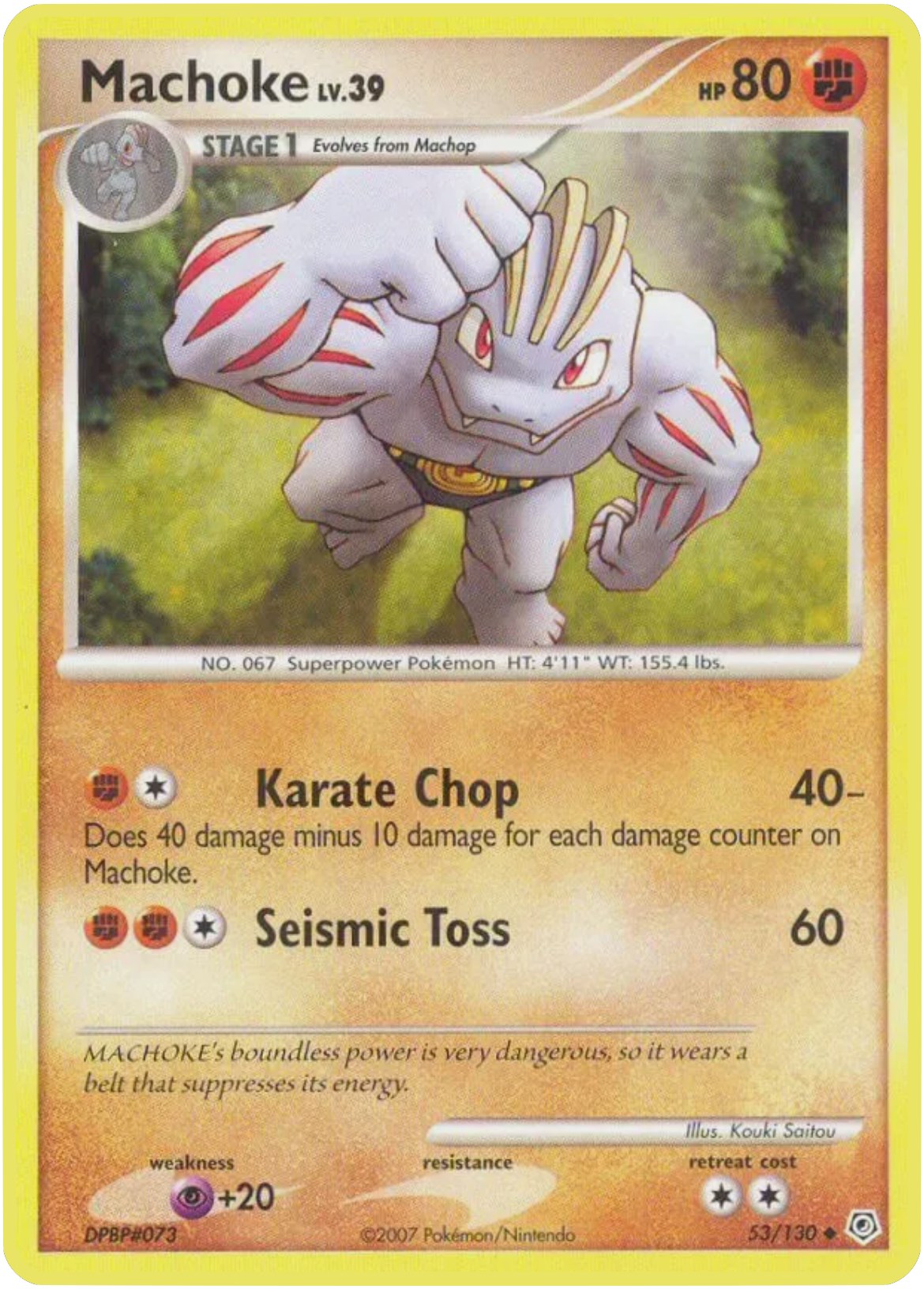 Machoke card artwork