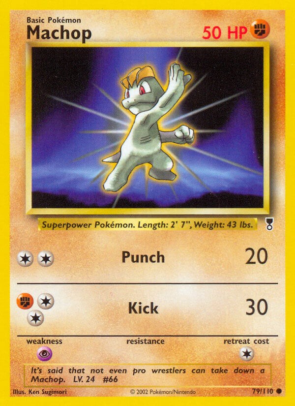 Machop card artwork