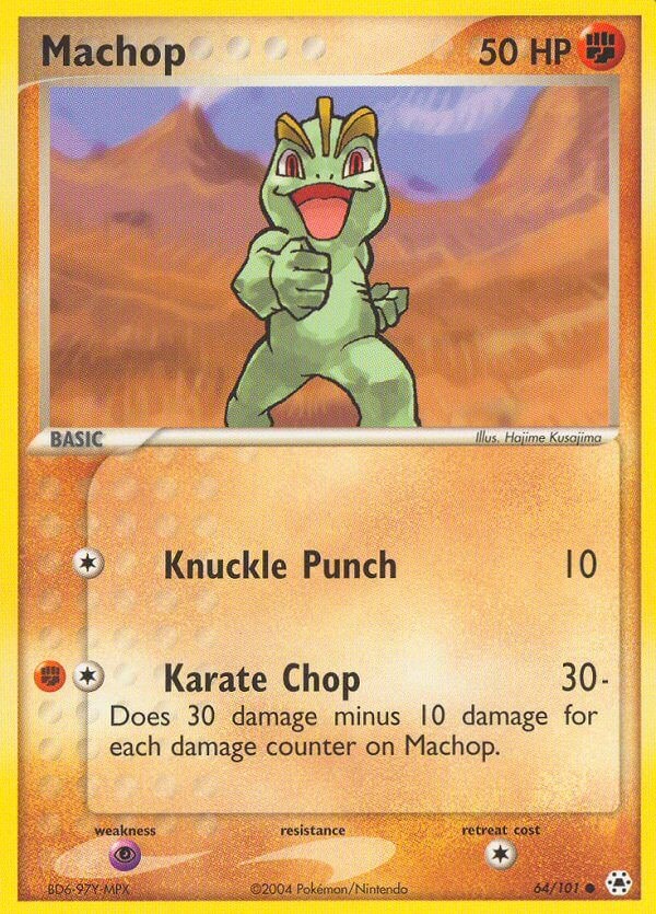 Machop card artwork