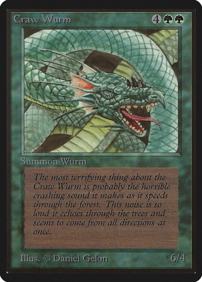 MTG Magic the Gathering BETA CRAW WURM 海外 即決-