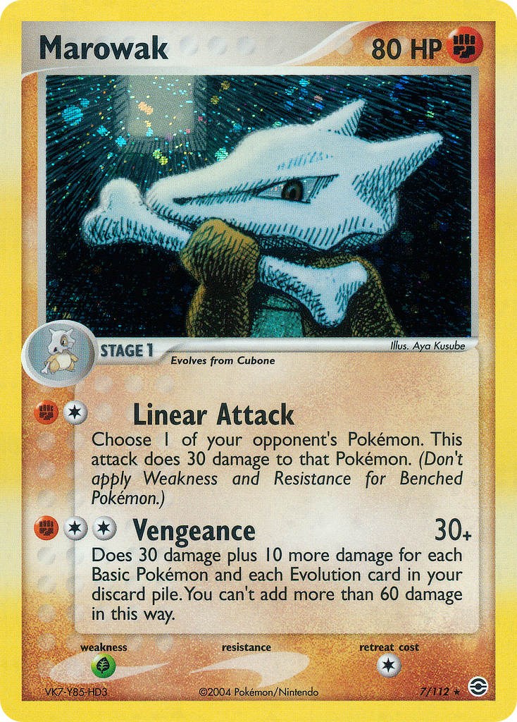 Marowak card artwork