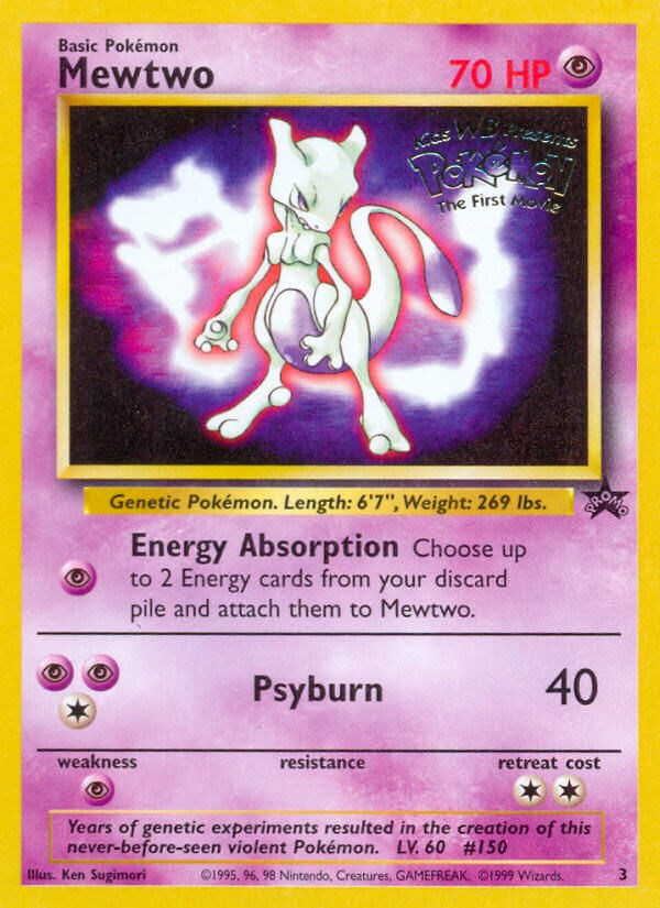 Pokemon cards-MEWTWO mew two Pokemon card Super value