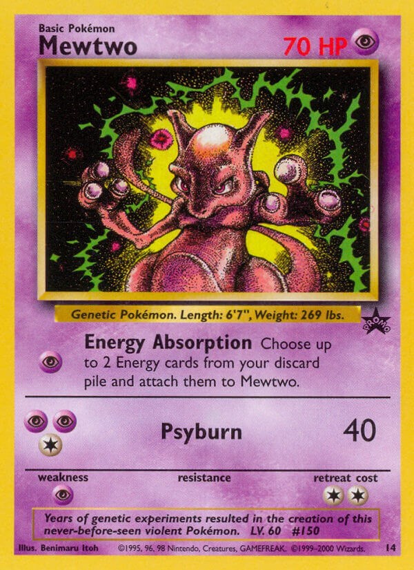 Mewtwo (14) - WoTC Promo - Pokemon