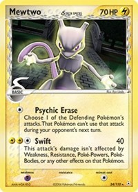 Mewtwo δ card artwork