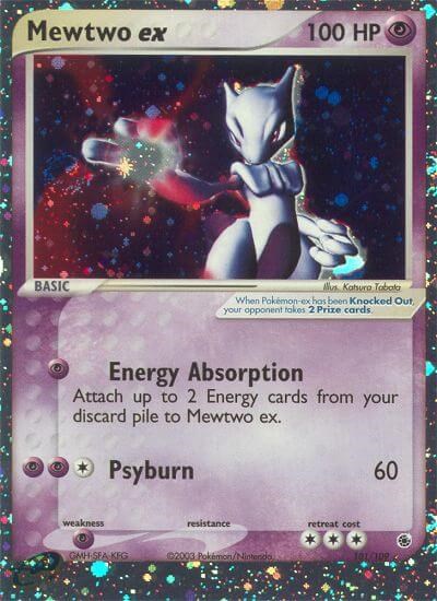 M Cyber Mewtwo Ex Pokemon Card 