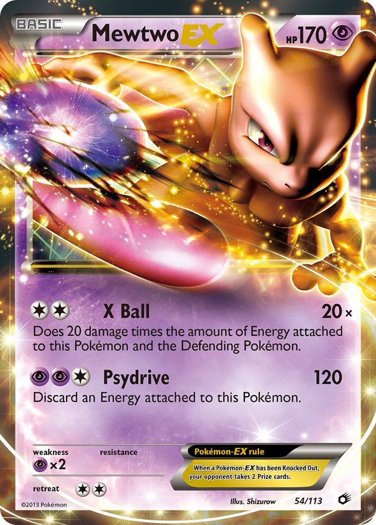 Carta Pokémon Lendário Mewtwo Ex Celebrações