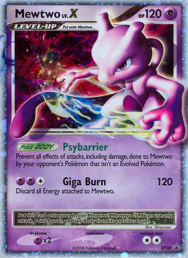 Mewtwo LV.X - DP28 - Diamond and Pearl Promos - Pokemon