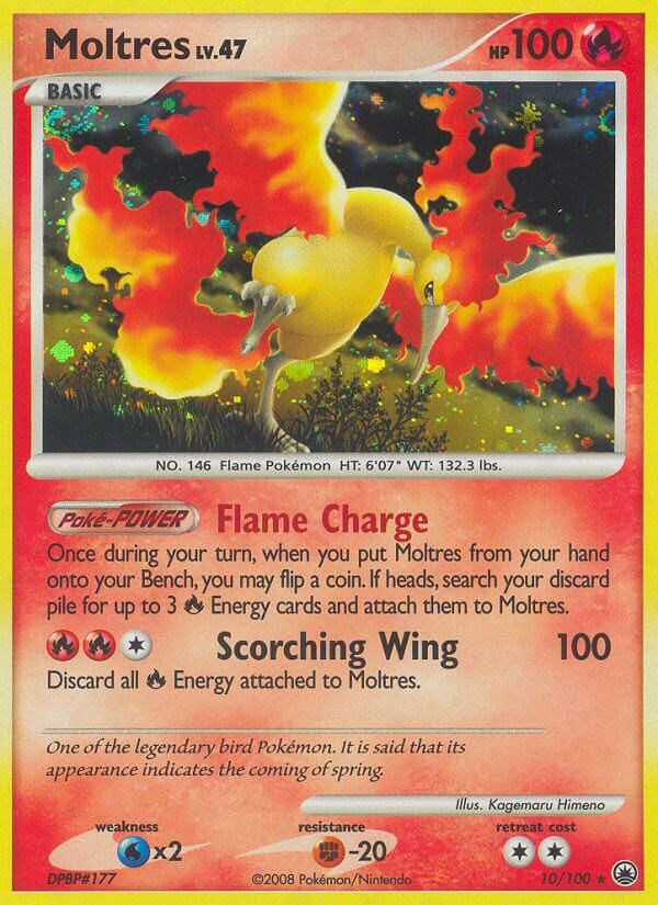 Moltres Giant Pokemon Card Print 