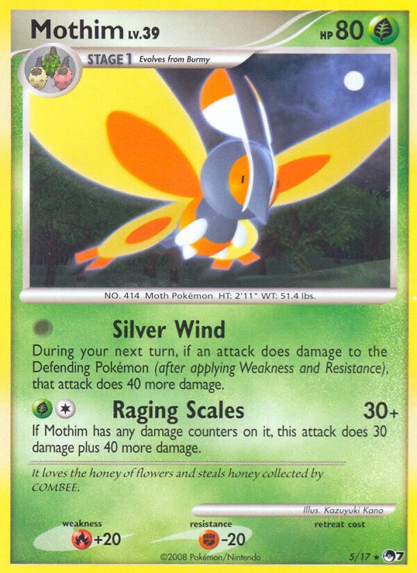 Mothim card artwork