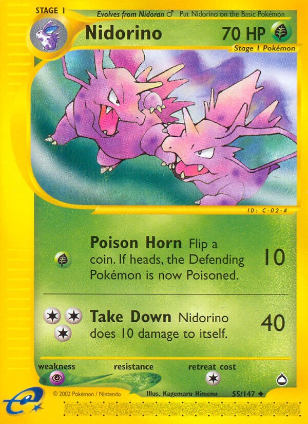 Nidorino card artwork