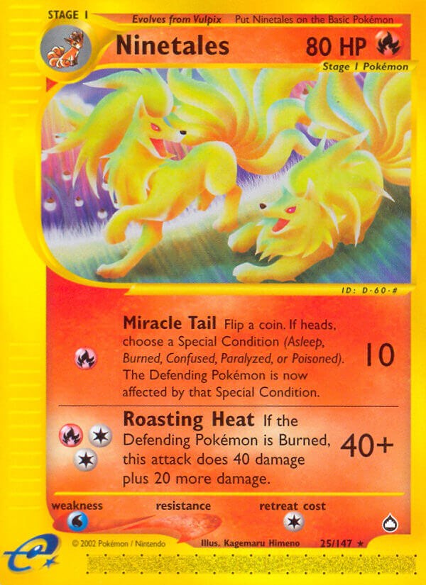 Ninetales card artwork