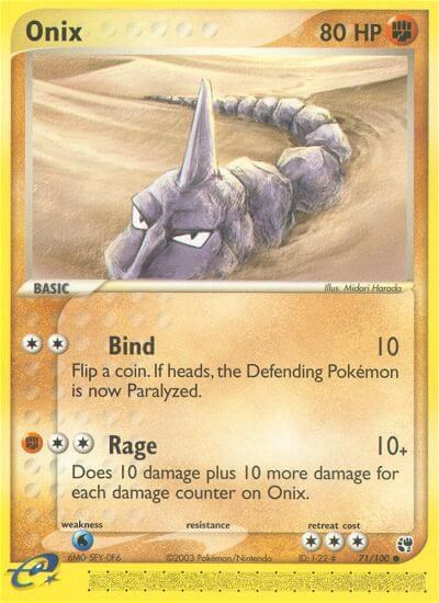 Onix Pokemon Cards