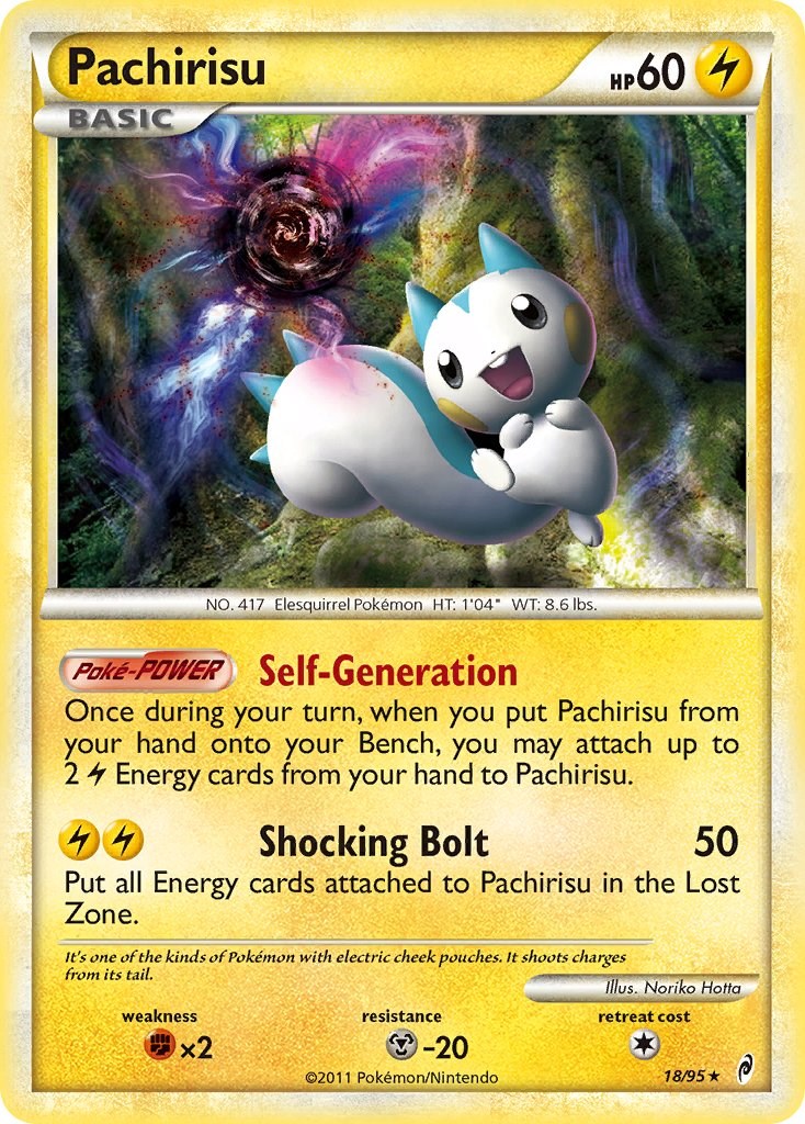 Pokemon Pachirisu Card