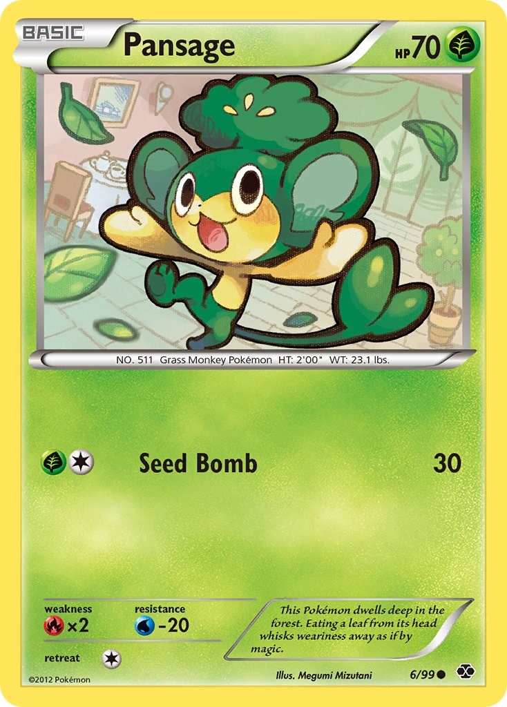 Pansage card artwork