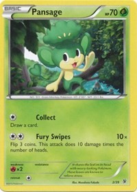 Pansage card artwork