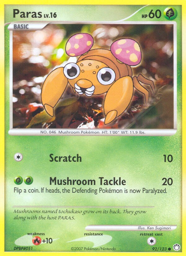 Paras card artwork