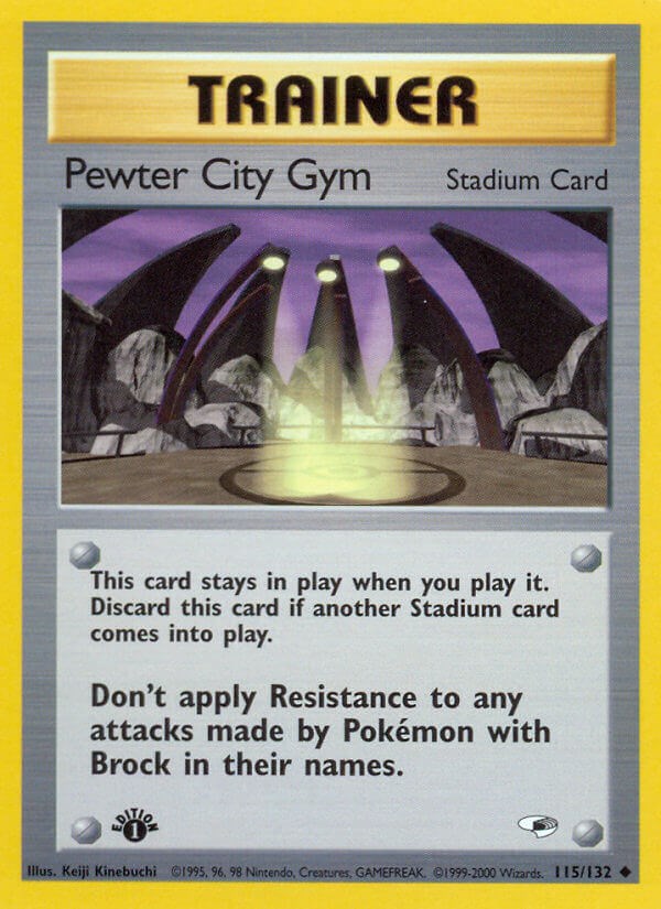 Pewter City Gym card artwork