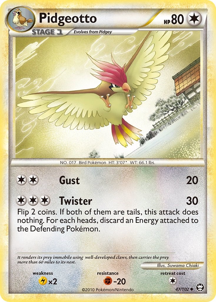 Pidgeotto card artwork