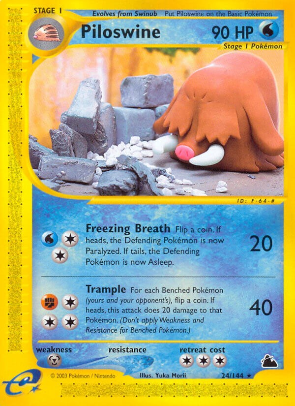 Piloswine card artwork