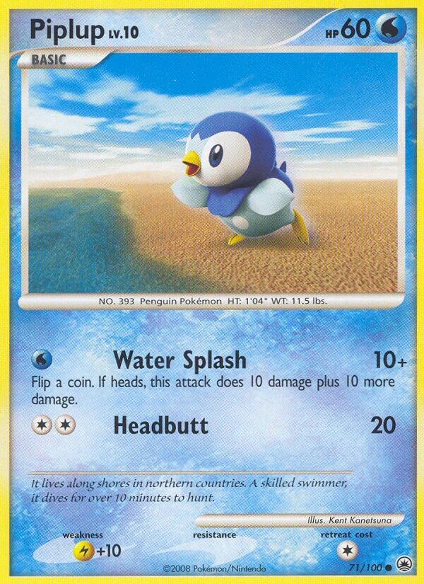 Dawn's Piplup, International Pokédex Wiki