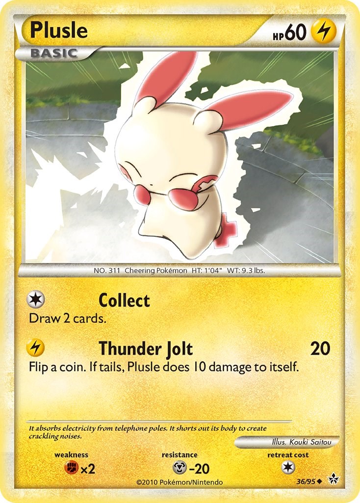 Plusle card artwork