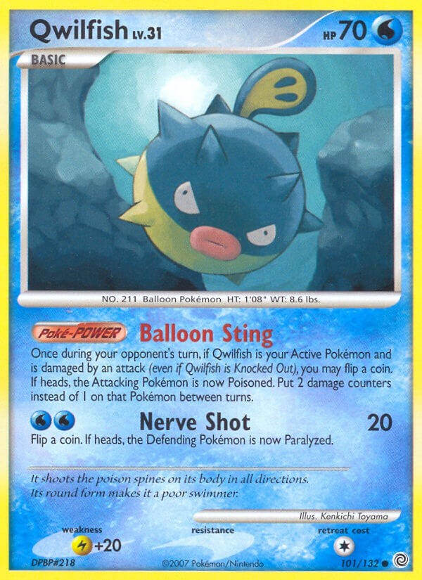 Qwilfish card artwork