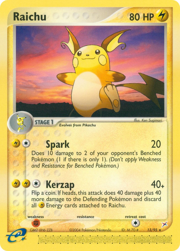 Raichu card artwork