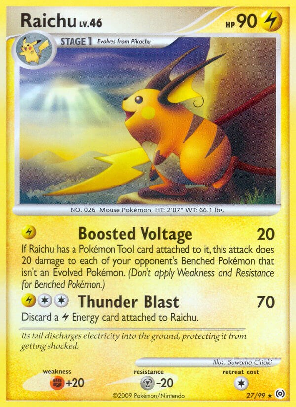 Raichu card artwork