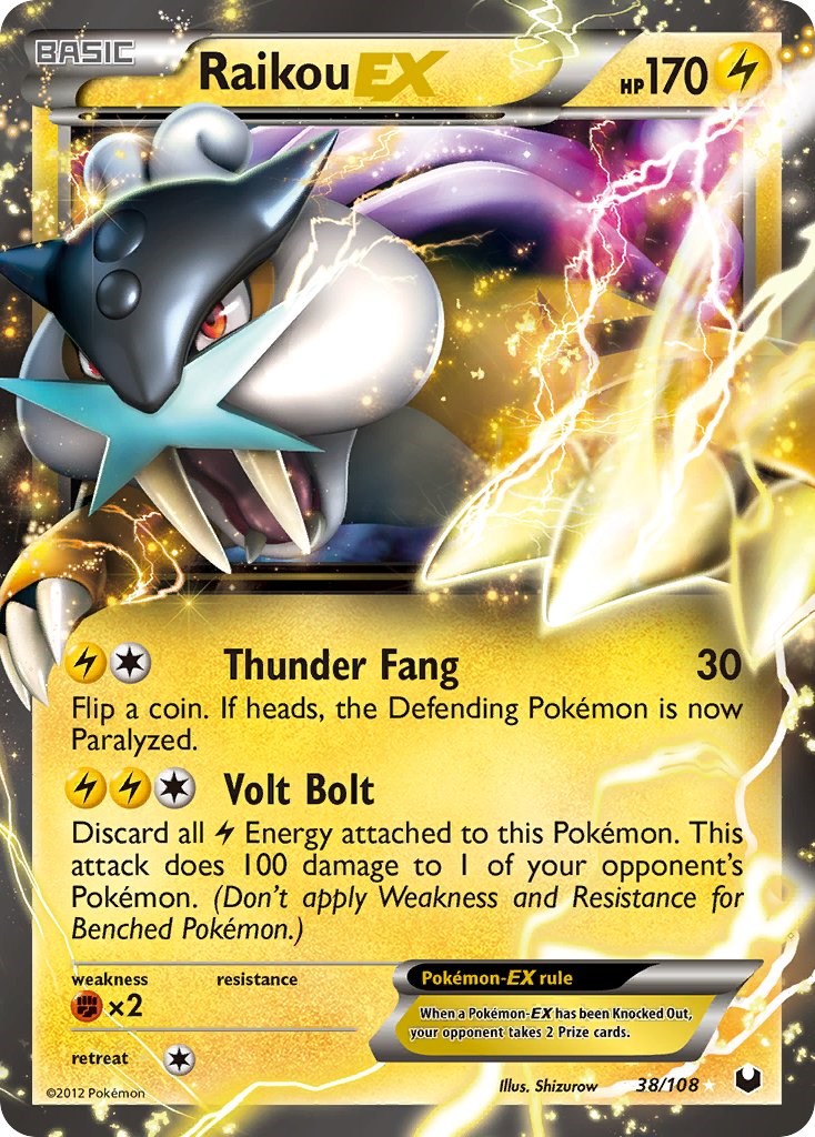 Verified Raikou-EX - Dark Explorers by Pokemon Cards