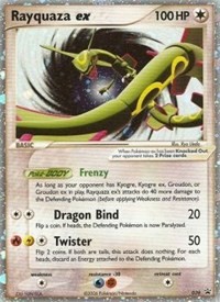 Rayquaza ex card artwork