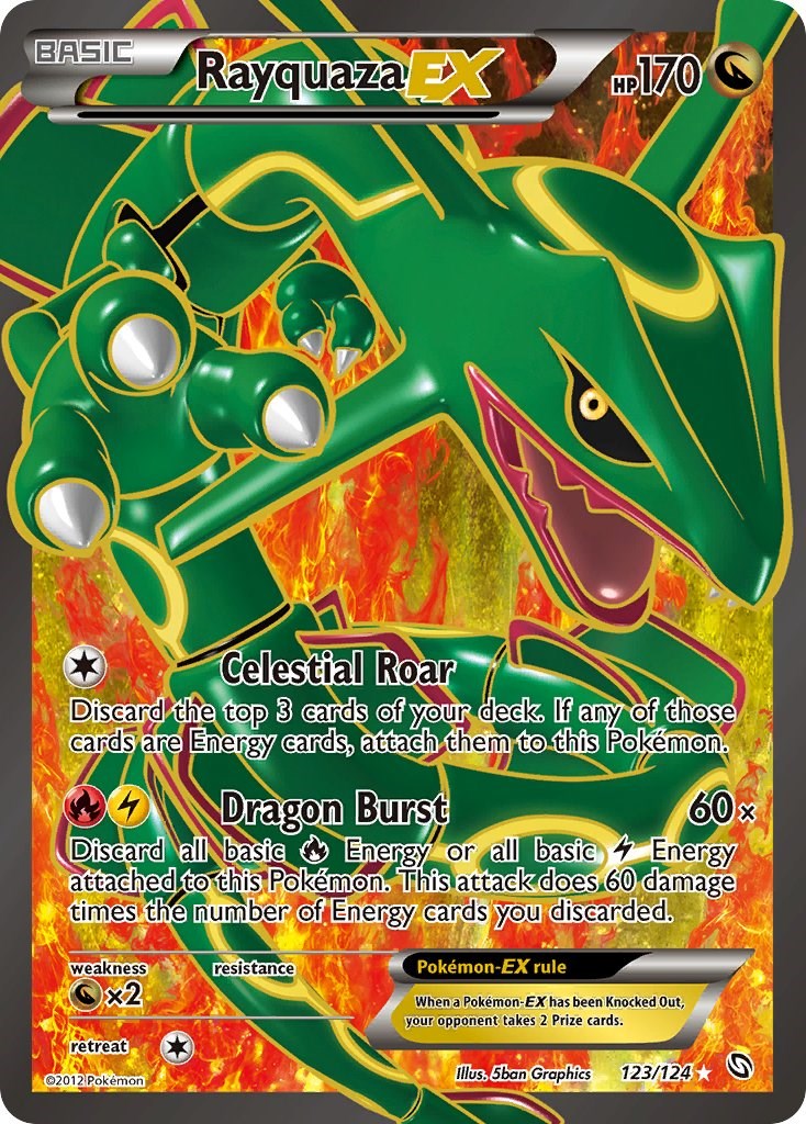 Shiny Mega Rayquaza Dragon Print -  Israel