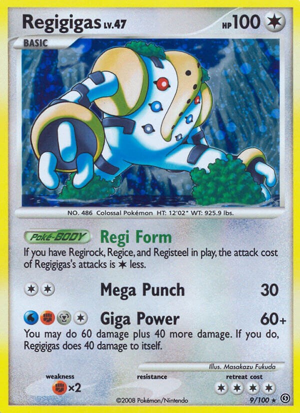 Regigigas - POP 9 Pokémon card 4/17