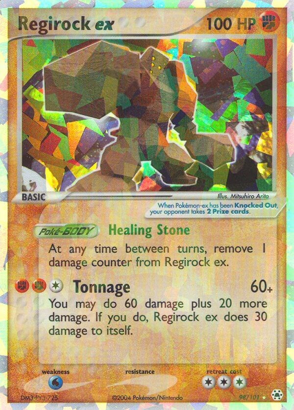 Regirock ex card artwork