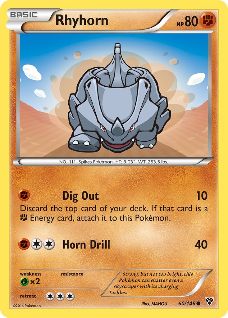 Rhyhorn card artwork